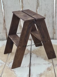 Wooden ladder #rusticbrown H-45cm