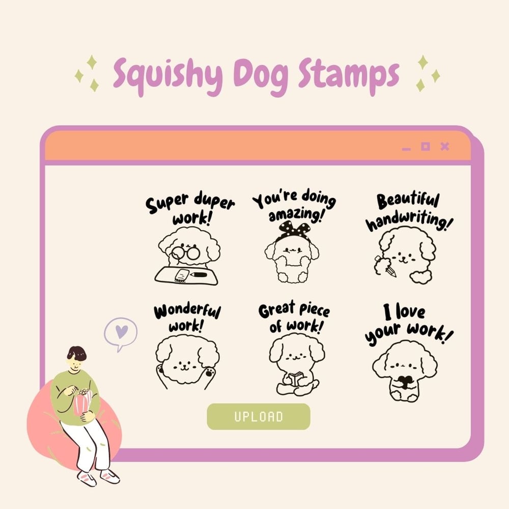 Squishy Dog Stamps