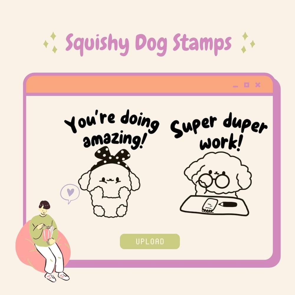 Squishy Dog Stamps