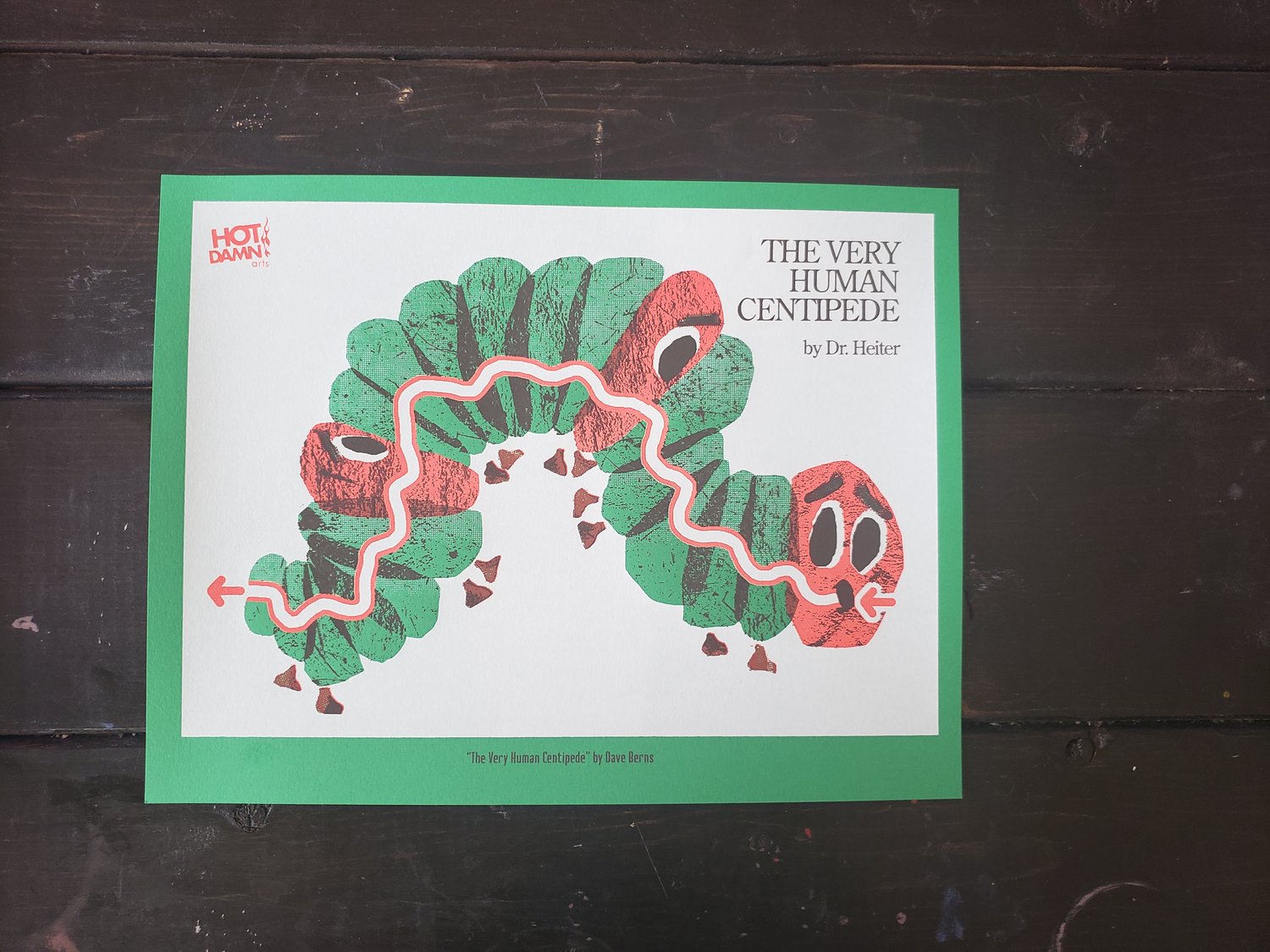 The Very Human Centipede Silkscreen Art Print 