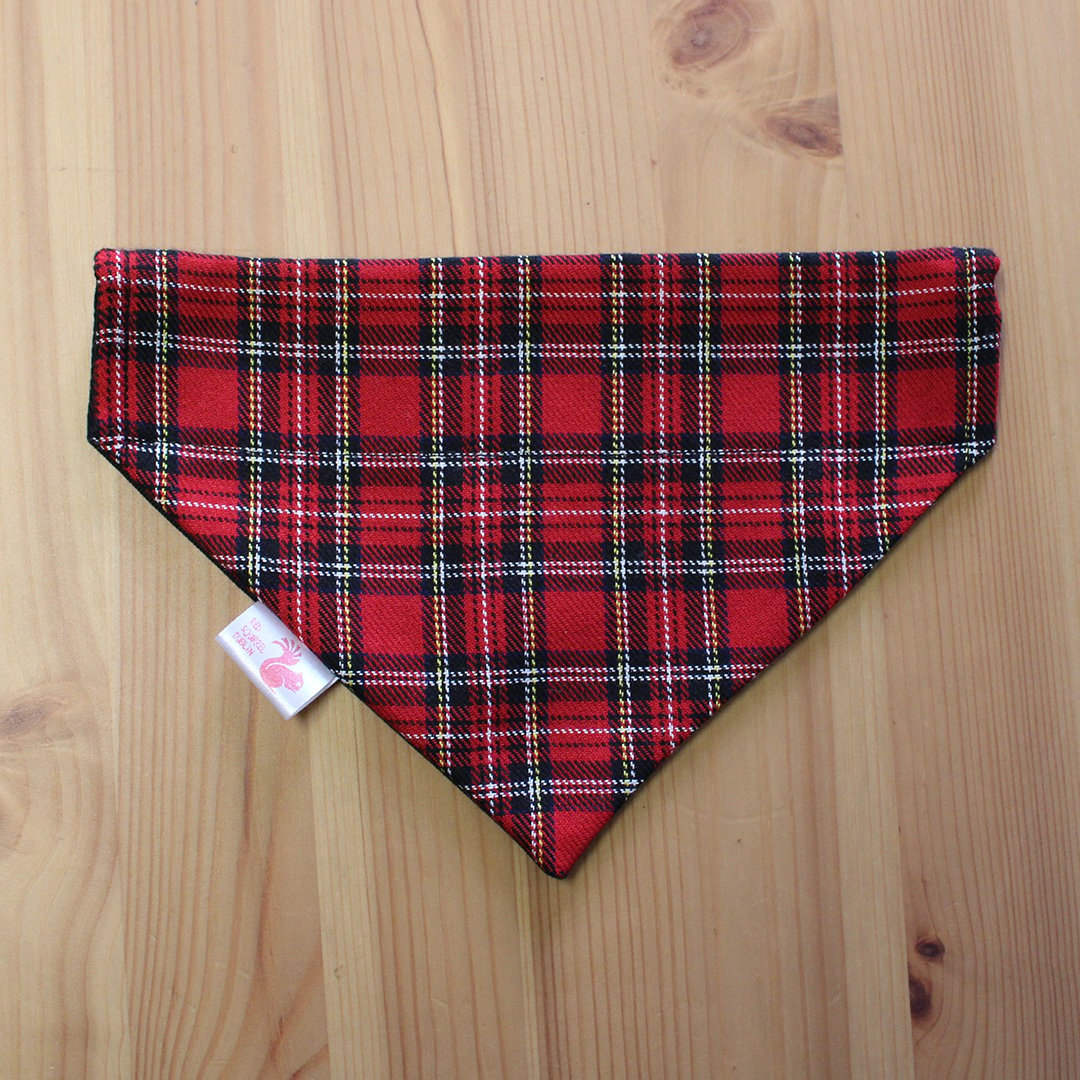 Red tartan on sale dog bandana