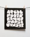 Bubble Alphabet - Square Print