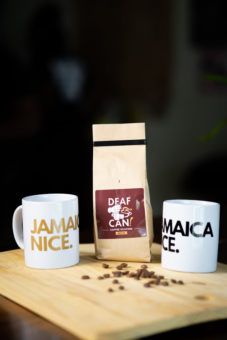 Image of Jamaica Nice Mug + Deaf Can! Coffee 8oz