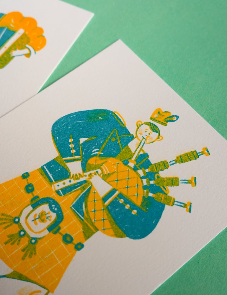 Image of Set of 3 postcards (riso prints - A6)