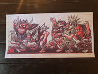 Image 1 of WHERE THE WILD THINGS GWAR Silkscreen Art Print