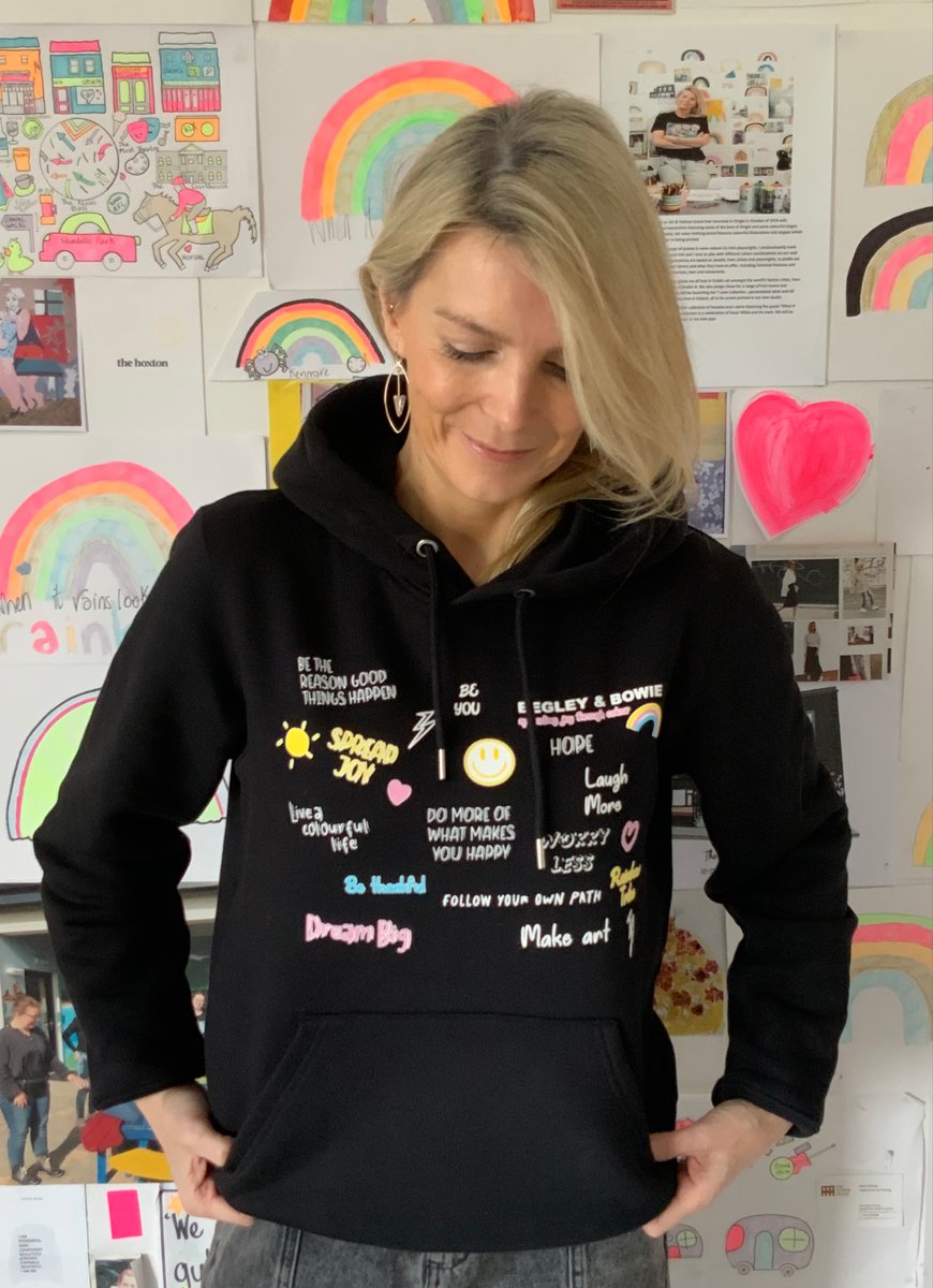 Neon marl 2025 rainbow hoodie