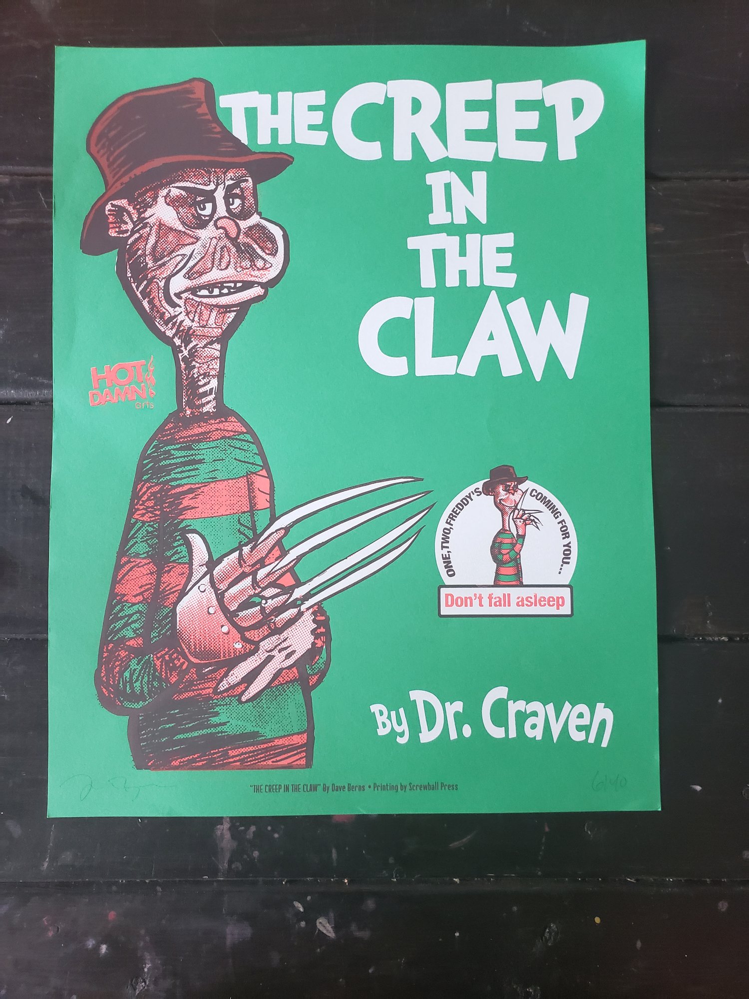 The Creep and the Claw Silkscreen Art Print