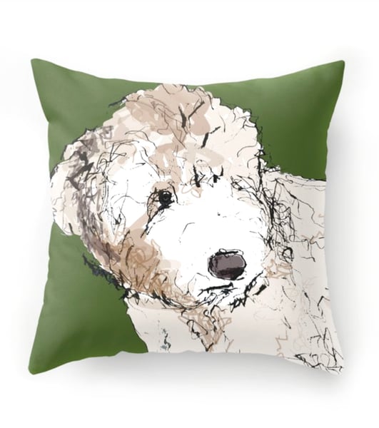 Image of Labradoodle Pillow