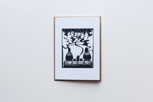Image of Coffee Outside, with a Friend Notecard