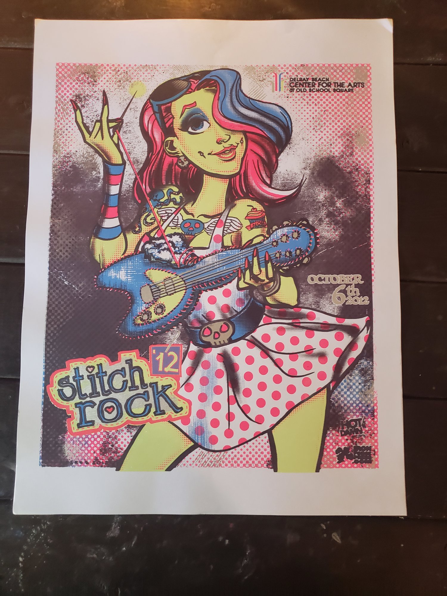 Stitch Rock 2012 Silkscreen Event Poster