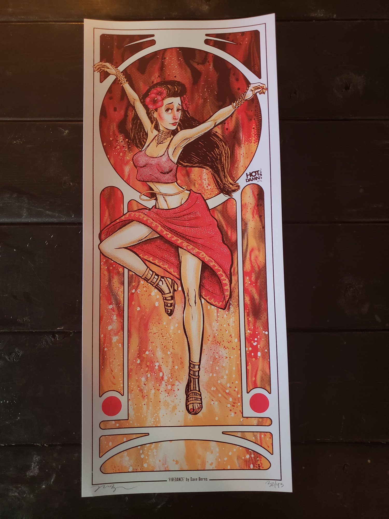 Firedancer Silkscreen Art Print