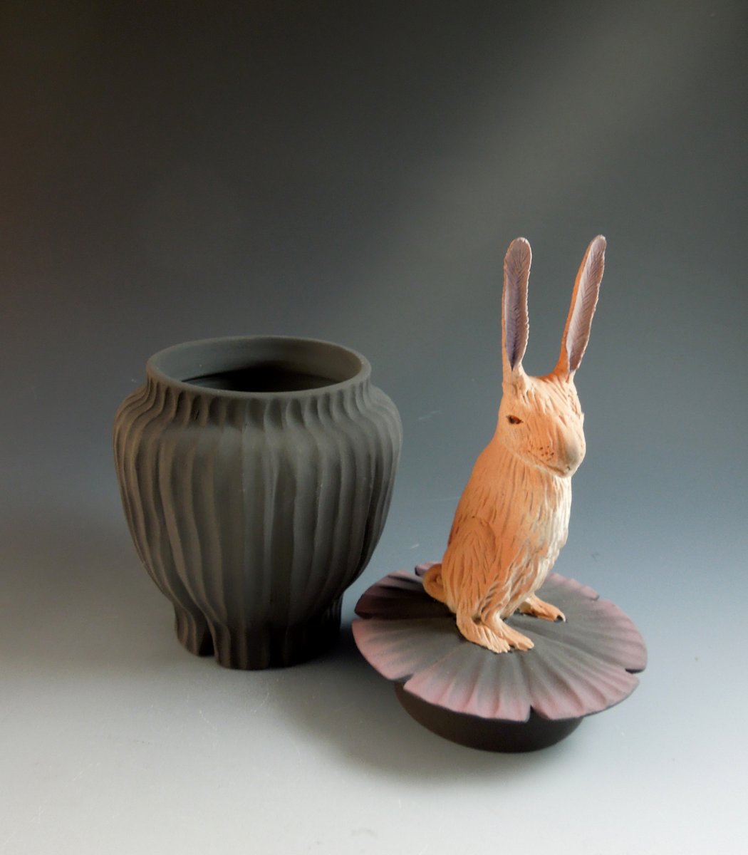 Jack Rabbit Box II | Nancy Yturriaga Adams Clay Artist