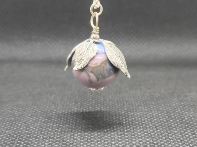 Pastel Berry Pendant and Chain