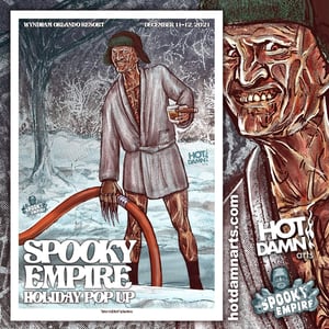 Shitter's Full, Bitch - Cousin Freddy - Spooky Empire Holiday Popup Event Poster 