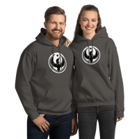 Image 7 of Unisex Gildan Hoodie - Rebel Loon White