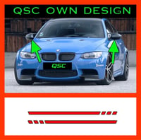 X2 BMW E90/E92 M3 wing mirror stripe sticker 