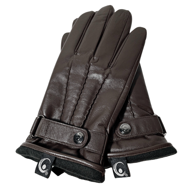 ACTIVE PALM ➐™ - THERMAL 🔥🔥  TOUCHSCREEN LEATHER GLOVES (Brown)