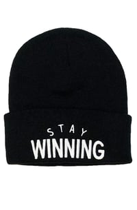 Stay Winning Black Beanie