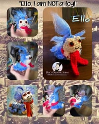 Image 2 of Labyrinth Worm "Ello..." Crochet ornament 