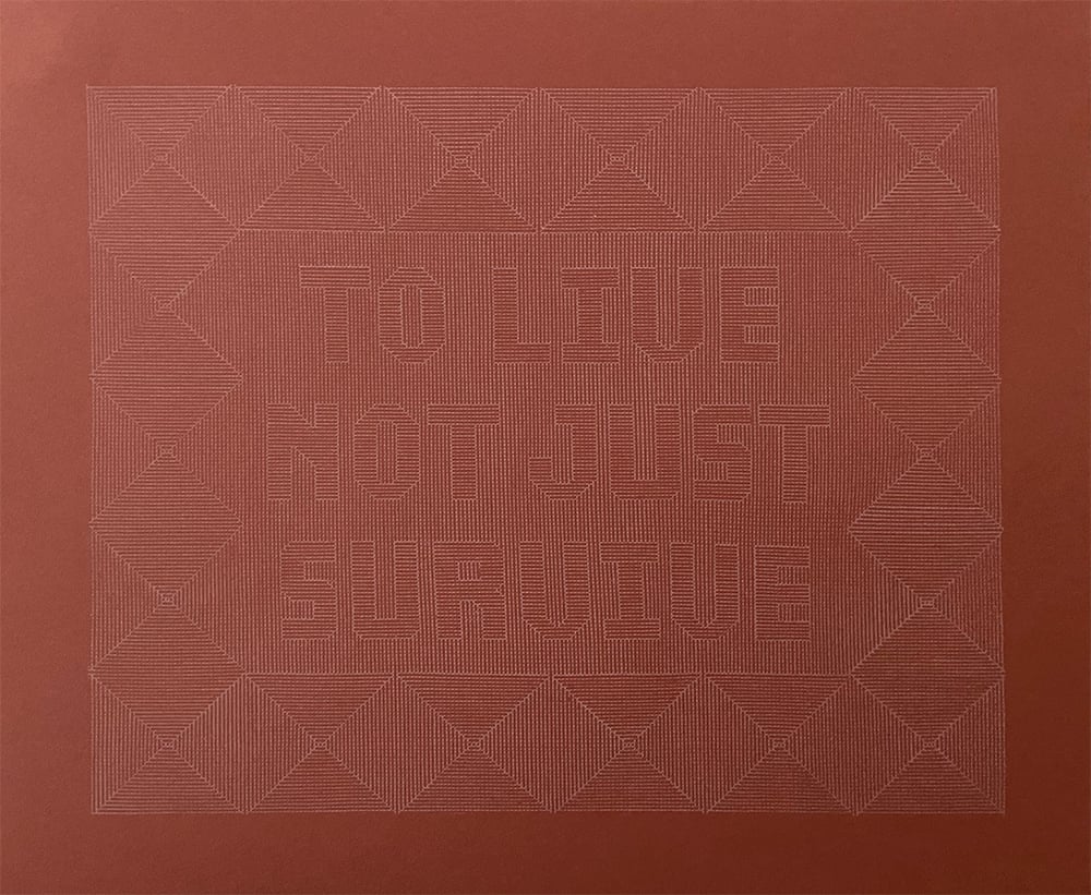 Image of "To Live Not Just Survive" Riso Print by Fidencio Fifield-Perez x theretherenow