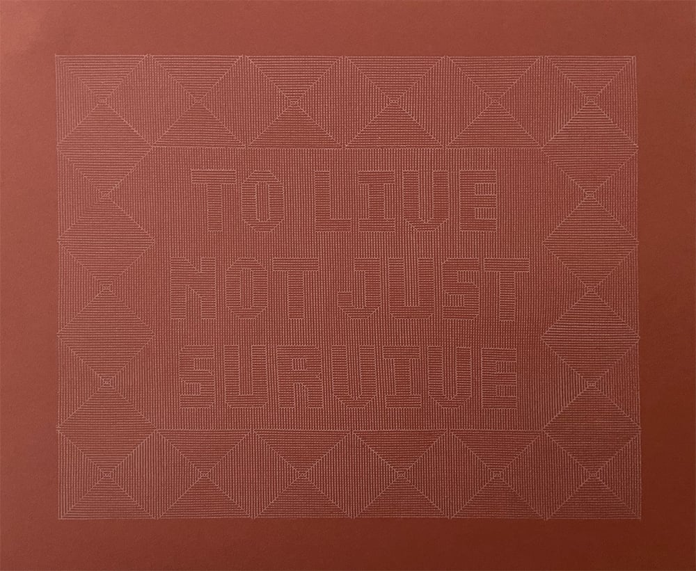 Image of "To Live Not Just Survive" Riso Print by Fidencio Fifield-Perez x theretherenow