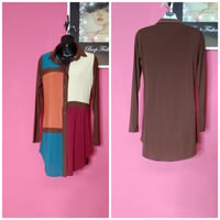 Image 1 of HARVEST COLOR BLOCK SHIRT DRESS 