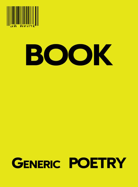Image of "Book - Generic Poetry" Chapbook