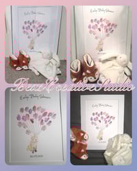 Image 2 of Personalised Baby Shower Fingerprint Keepsake Guest Book