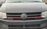 Image 5 of Vw Transporter T6 Front Grill Dechrome Sticker Decal Multiple Colours.