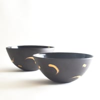 Image 2 of black and gold deep serving bowl
