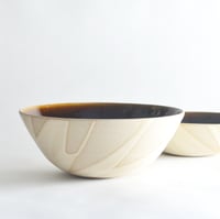 Image 4 of brown splash serving bowl