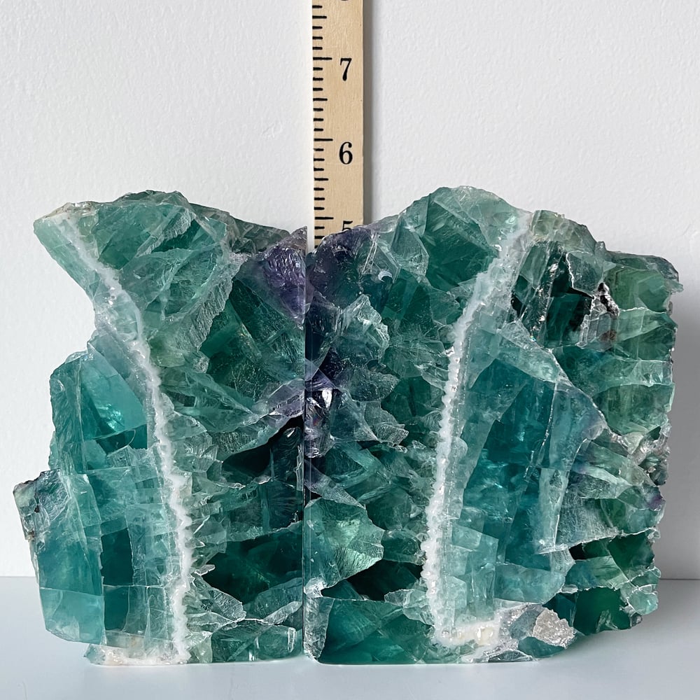Image of Tricolor Fluorite BOOKENDS NO.72