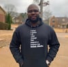 Black Verbally Effective Keyword Hoodie  