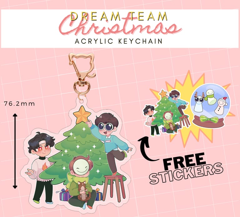 Dream Team Christmas keychain