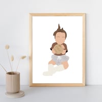 Faceless Illustration Portrait - Baby