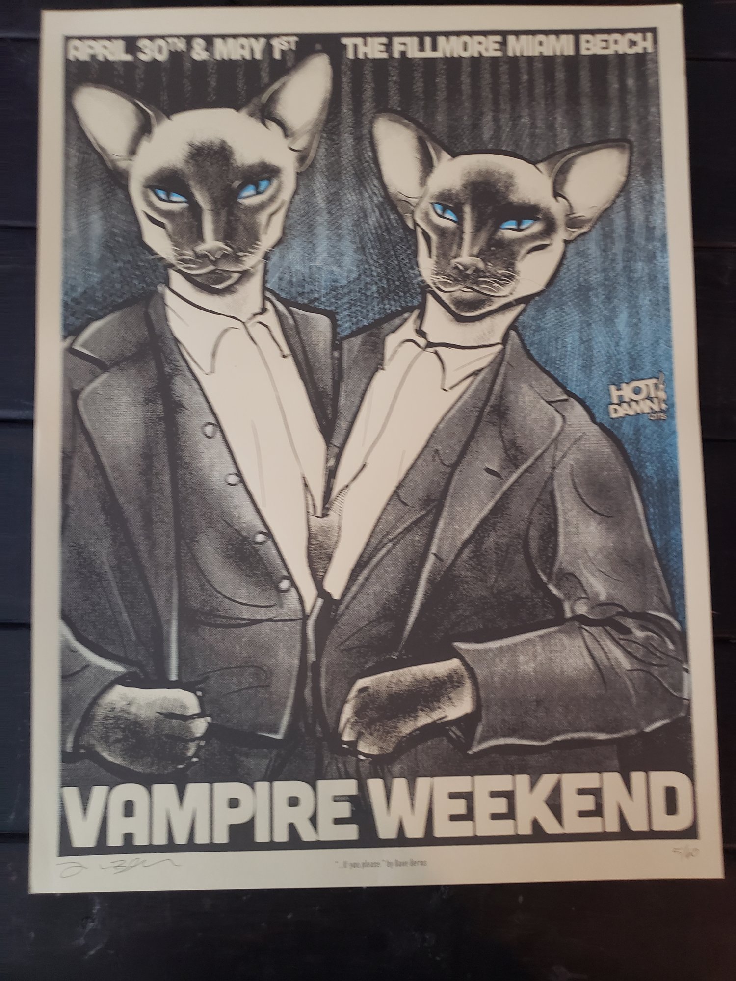 Vampire Weekend Gig Poster Miami