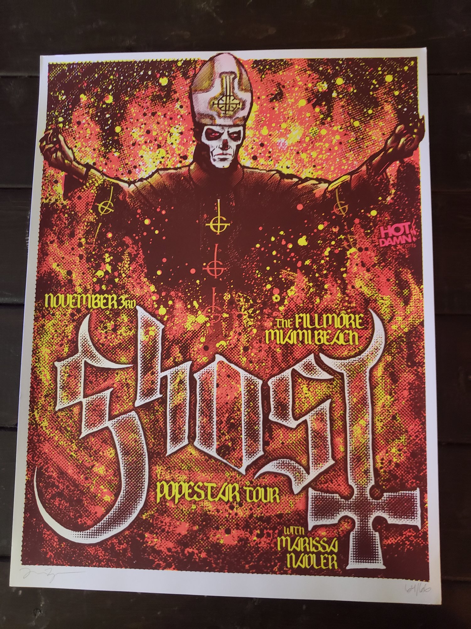 GHOST Gig Poster Miami