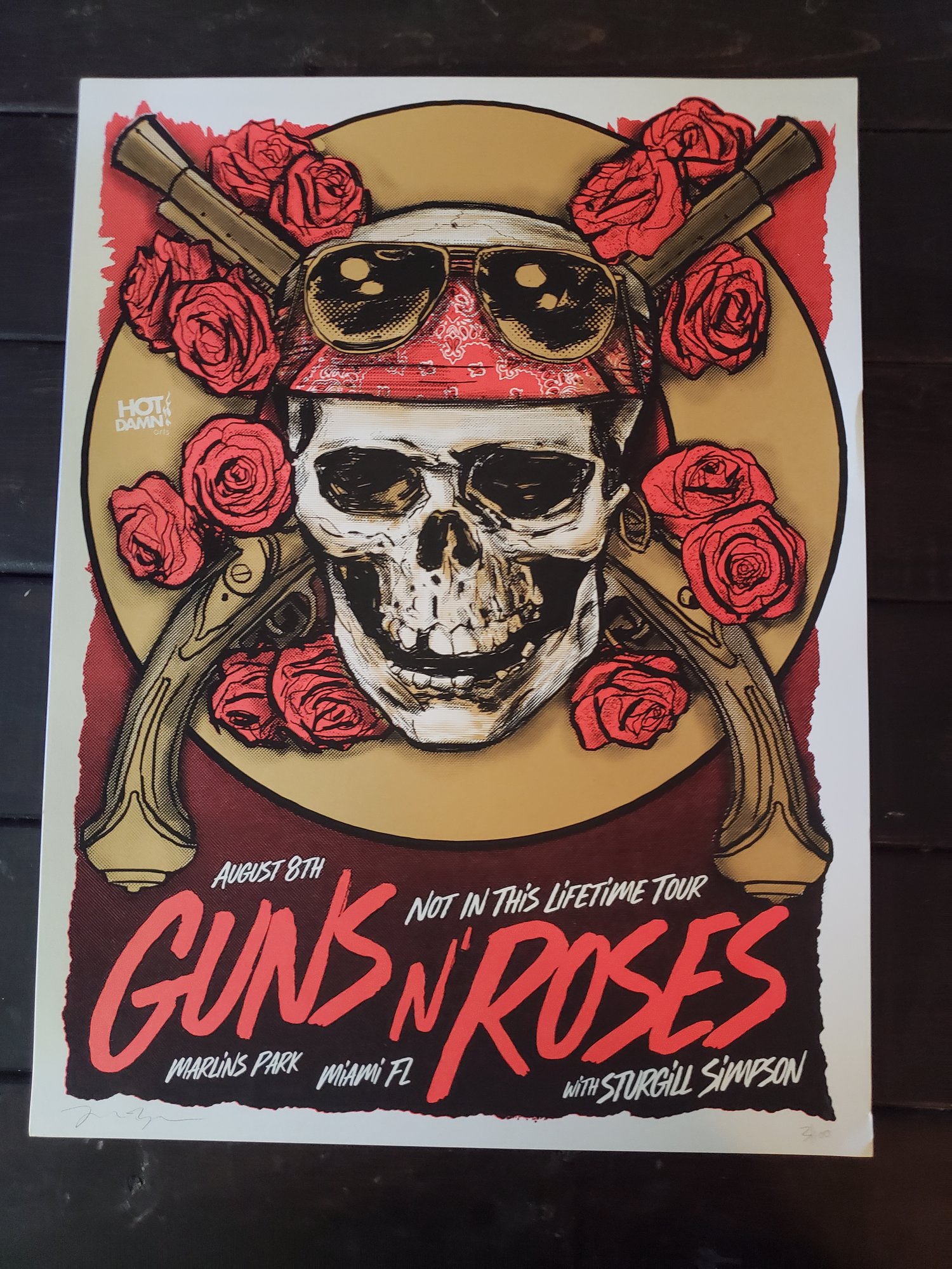 Guns n' Roses Gig Poster Miami