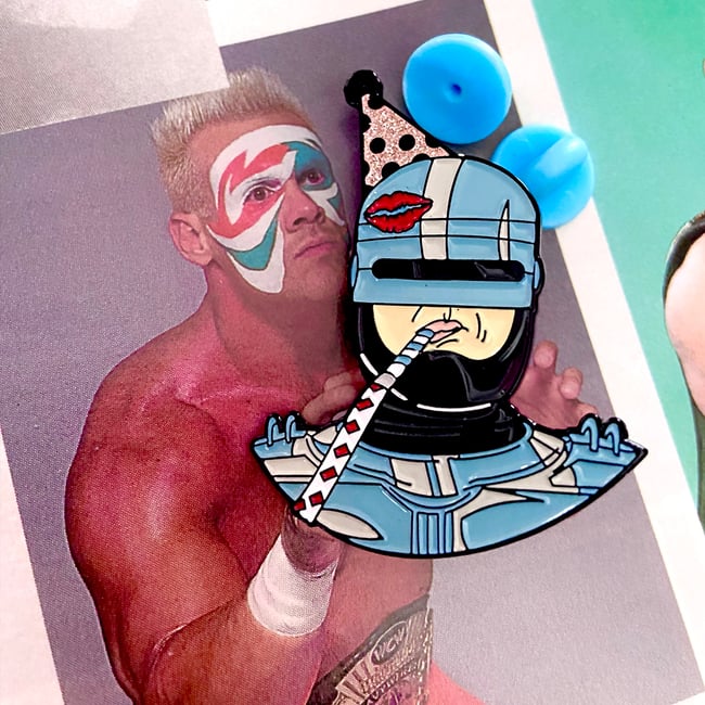 "BAD MOTHERFUCKER" KOOZIE/ENAMEL PIN BUNDLE