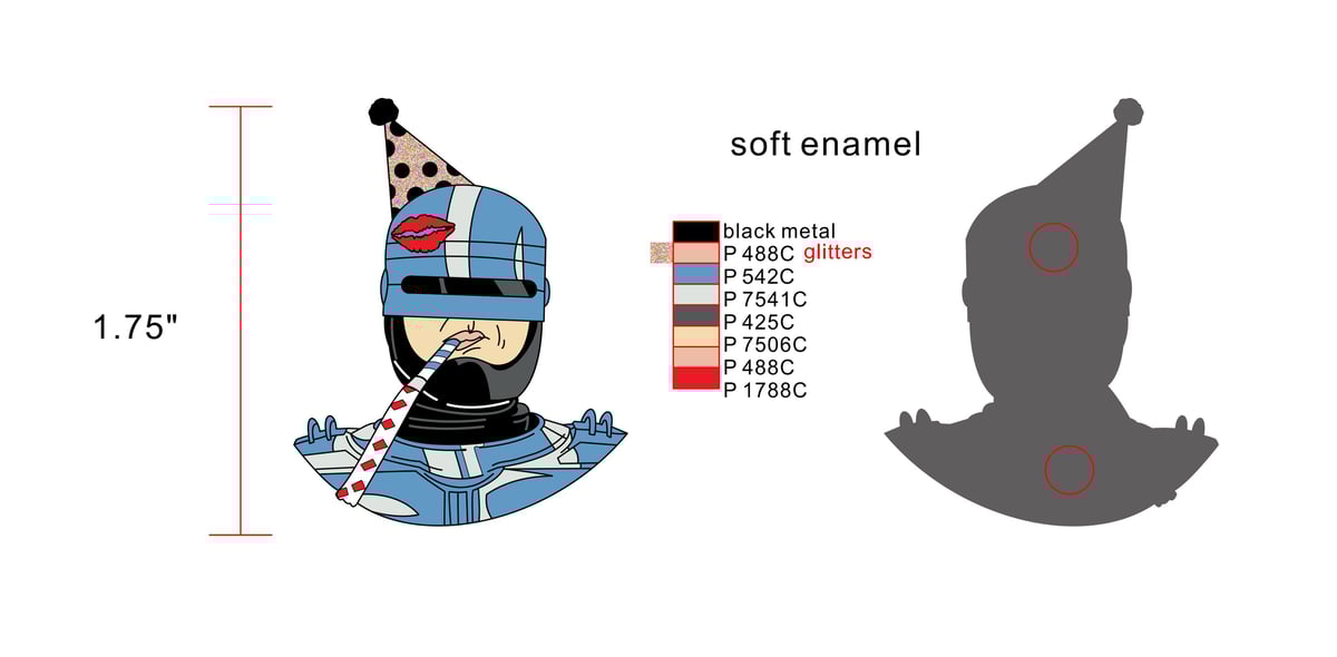 Image of "BAD MOTHERFUCKER" ENAMEL PIN