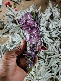 Image 4 of 🌼6" Pre Made Goddess Sage Wand