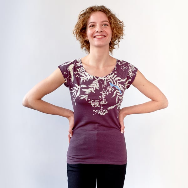 Image of Purple Vines Bamboo T