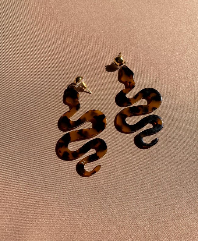 Eden Earrings in Brown