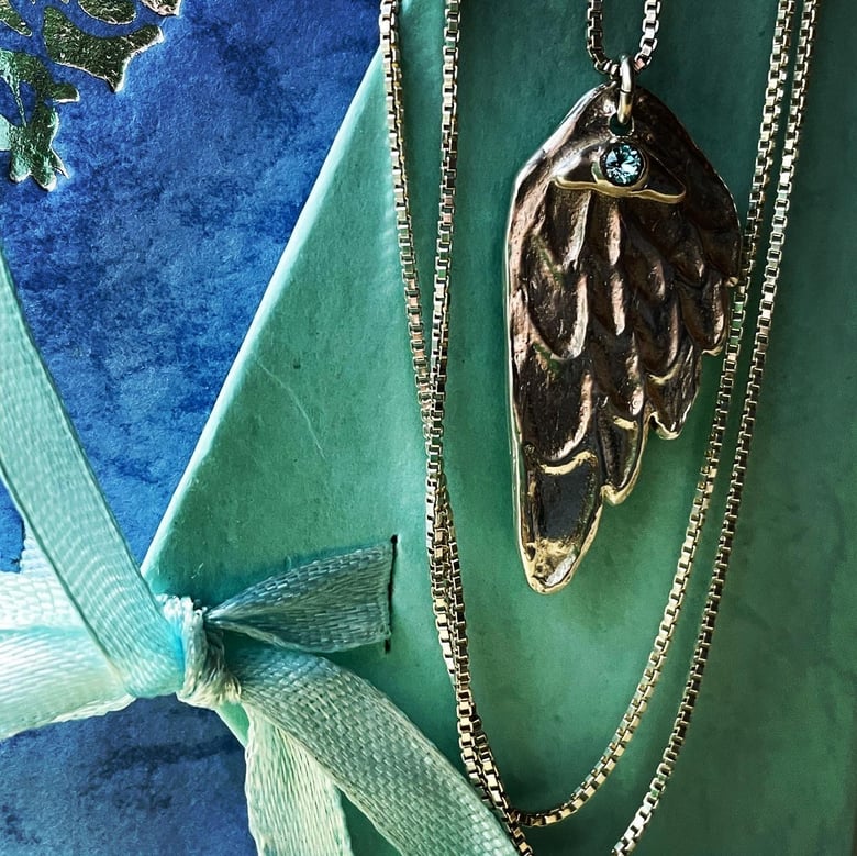 Image of Pendant - Handmade Angel Wing