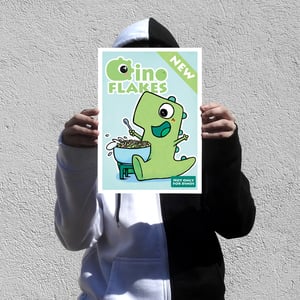 Dino Flakes - A4 (21 x 29,7 cm)