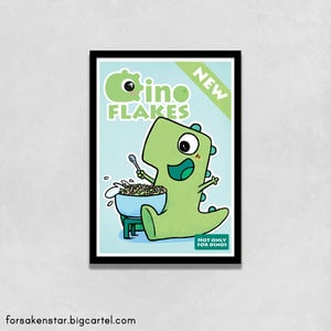Dino Flakes - A4 (21 x 29,7 cm)