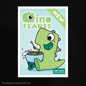Dino Flakes - A4 (21 x 29,7 cm)