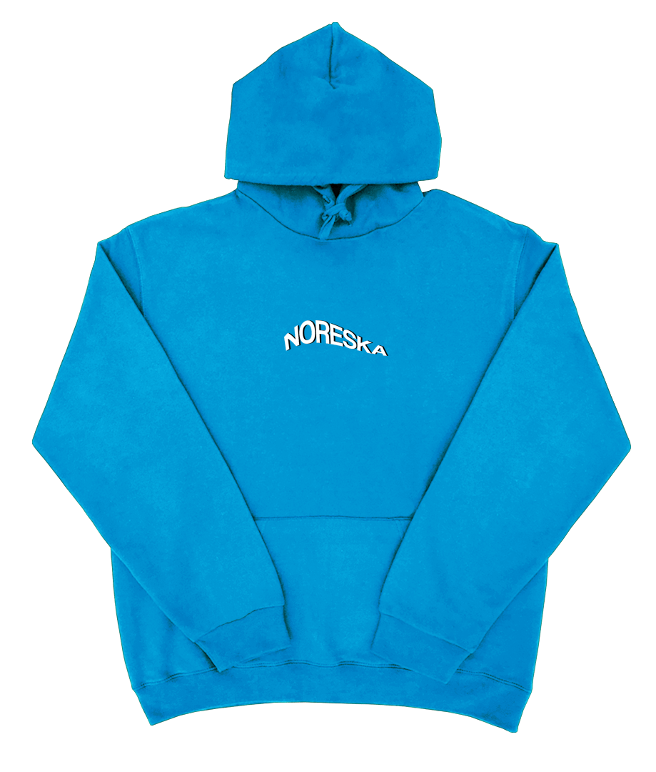 Geodésico_ Palmas Azul Cielo hoodie by Mia Valdez | Señor Cool