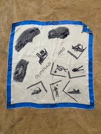 Image 1 of 1960 ROMA SUMMER OLYMPICS SOUVENIR SILK BANDANA