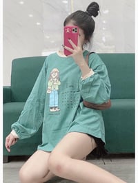 Long-Sleeve Sweatshirt With Cartoon Design For Girls